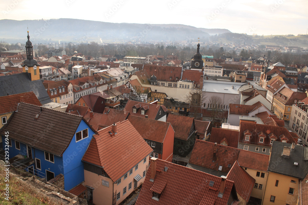 Blick über das thüringische Rudolstadt
