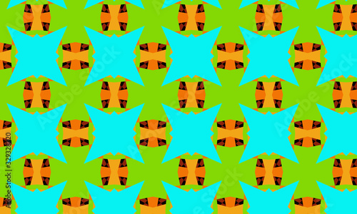 Fotografia creative colorful symmetric kaleidoscope background