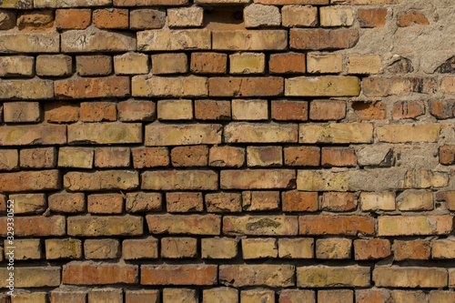 Red brick wall texture grunge background