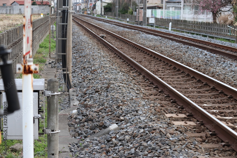 Fototapeta premium 線路レール