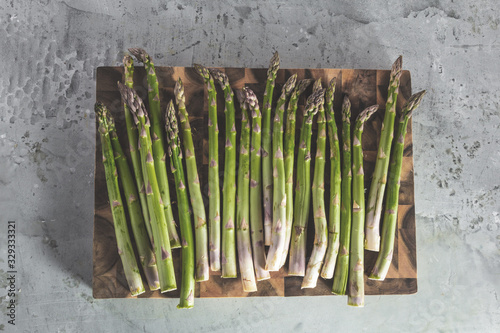 Fresh raw asparagus 