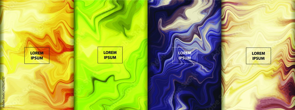 Naklejka premium Abstract gradient artwork. Colorful liquid marble style background. Fluid inks creative texture