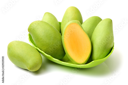 Wallpaper Mural mangos on white background  Torontodigital.ca