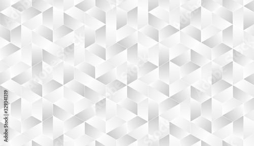 Fototapeta Naklejka Na Ścianę i Meble -  White texture, seamless abstract polygonal cool background