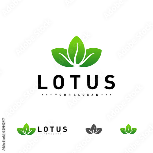 Luxury Lotus logo design vector template, Lotus flower logo concept icon, Creative symbol