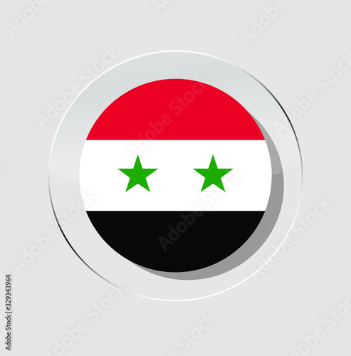 Syrian country flag circle icon with a white background Free Download Syrian country flag circle icon with a white background - GFXLoad