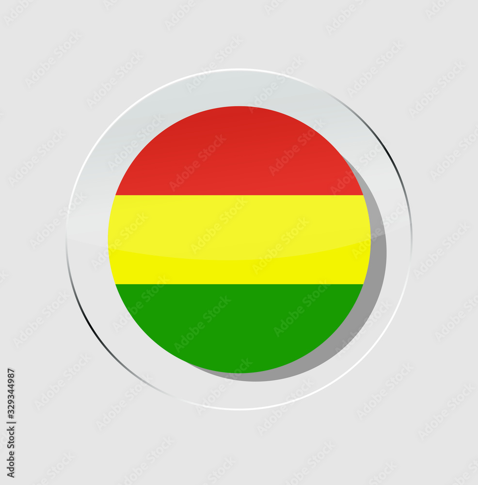 bolivia country flag circle icon with white background bolivia country flag circle icon with white background
