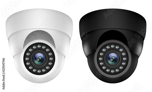 Realistic 3D IP video camera security surveillance