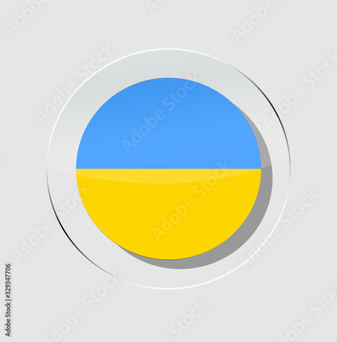 Free Download Ukrainian country flag circle icon with white background - GFXLoad