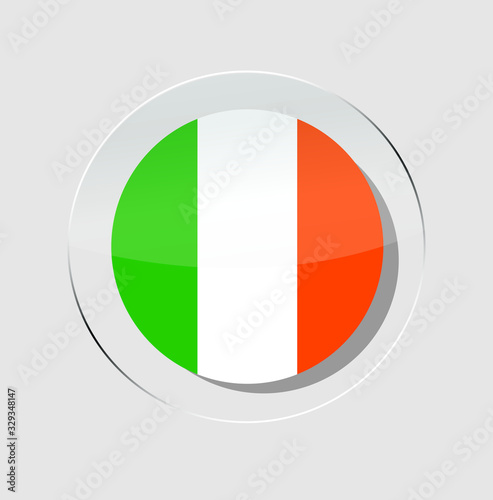 Irish country flag circle icon with white background Free Download Irish country flag circle icon with white background - GFXLoad