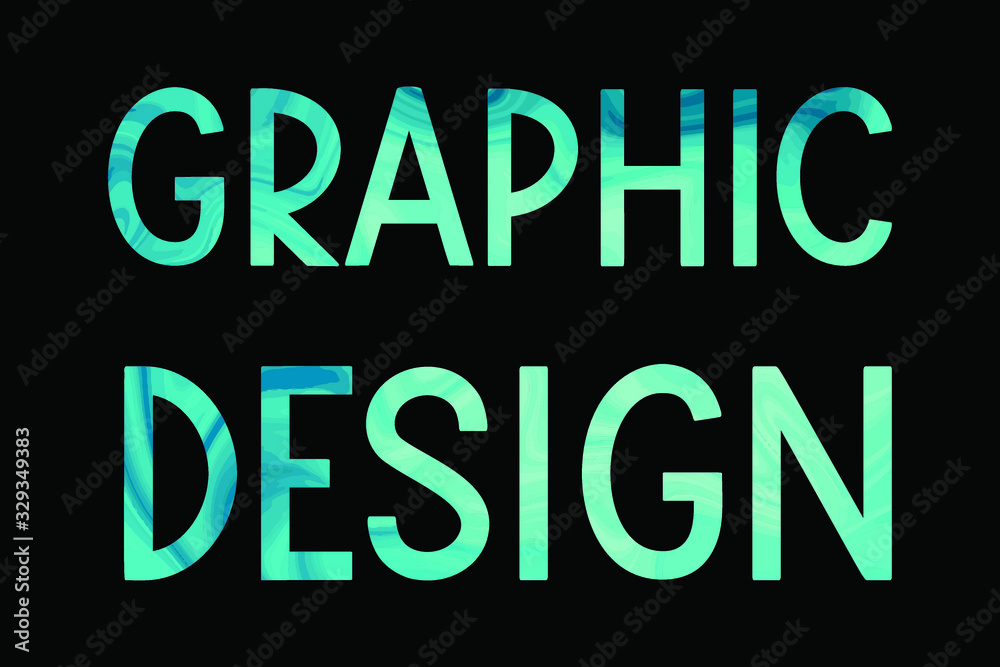 GRAPHIC DESIGN Colorful isolated vector saying