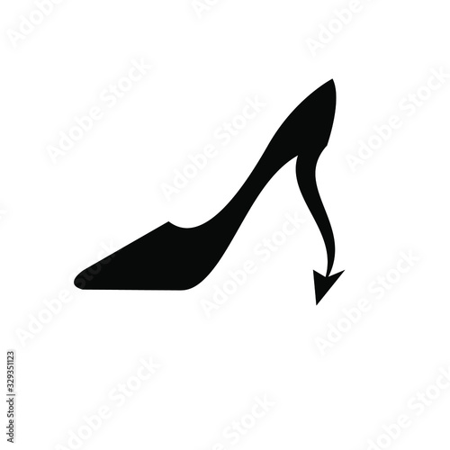 devil tail with high heel logo