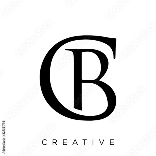cb luxury logo design vector