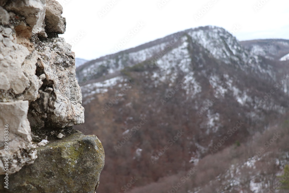 castle, Mountains, 