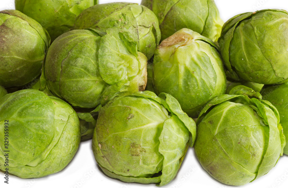 Brussels sprout background, heap of sprouts Brussels sprout background, heap of sprouts