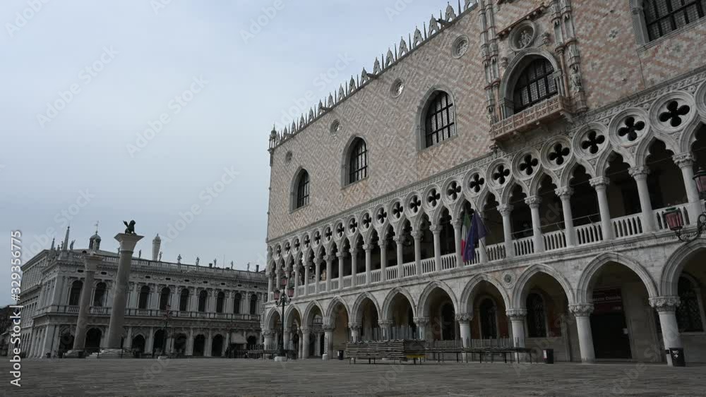 March 2020, Venice-Italy, Walking through the monuments of the ancient city of Venice at the time of the coronavirus, between closed shops and the absence of tourists March 2020, Venice-Italy, Walking through the monuments of the ancient city of Venice at the time of the coronavirus, between closed shops and the absence of tourists