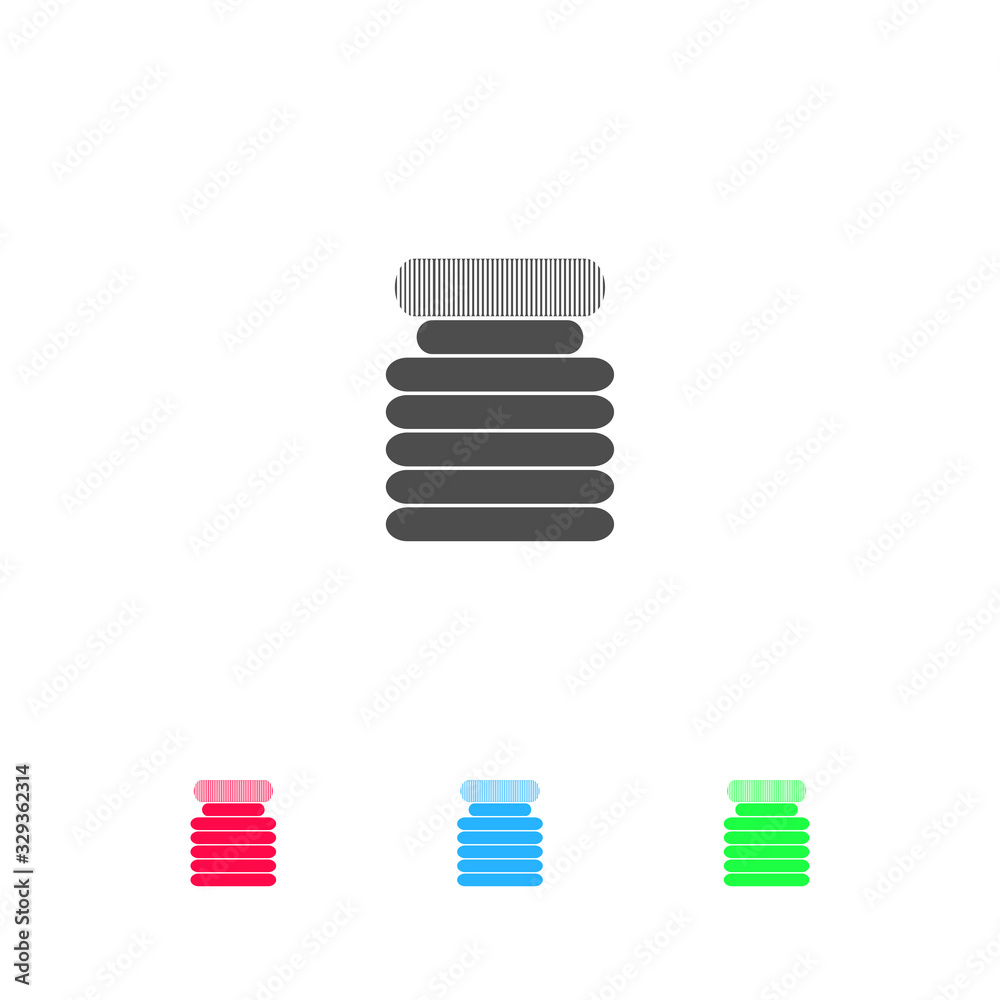 Jar icon flat. Jar icon flat.