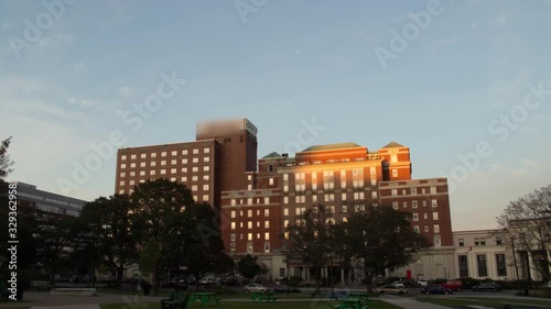 Public Park at Sundown Hyperlapse photo