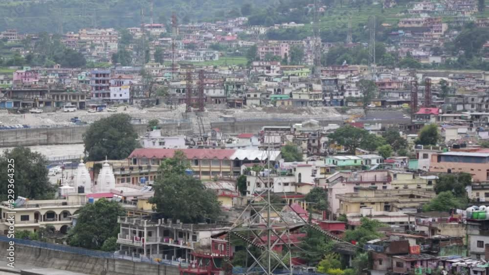 Himalaya mountainous river Ganges flowing through Himalaya villages & cities in Uttarakhand, India. Himalaya mountainous river Ganges flowing through Himalaya villages & cities in Uttarakhand, India.