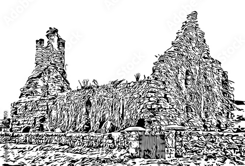 Alte Kirchenruine in Irland