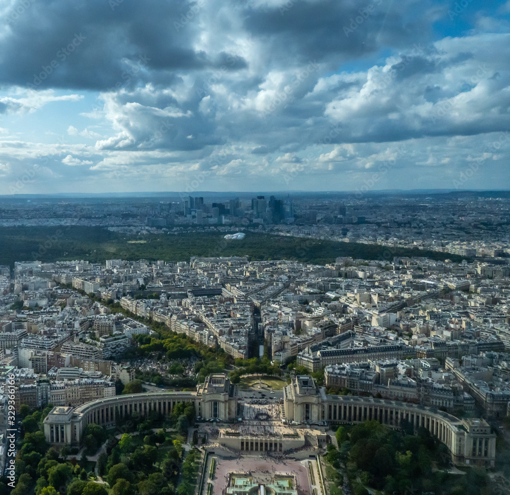 Paris from the top of Eiffel tower