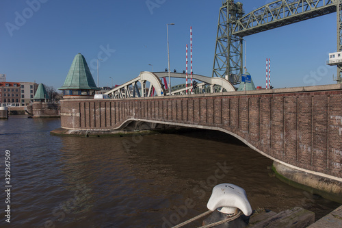 Koninginnebrug bridge in Rotterdam photo