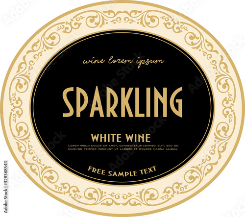 WINE LABEL ITALIAN FOOD AND DRINKS DECORATIVE STICKER FOR AMARONE, PROSECCO, CHIANTI, VALPOLICELLA,PRIMITIVE AND SPARKLING WINE