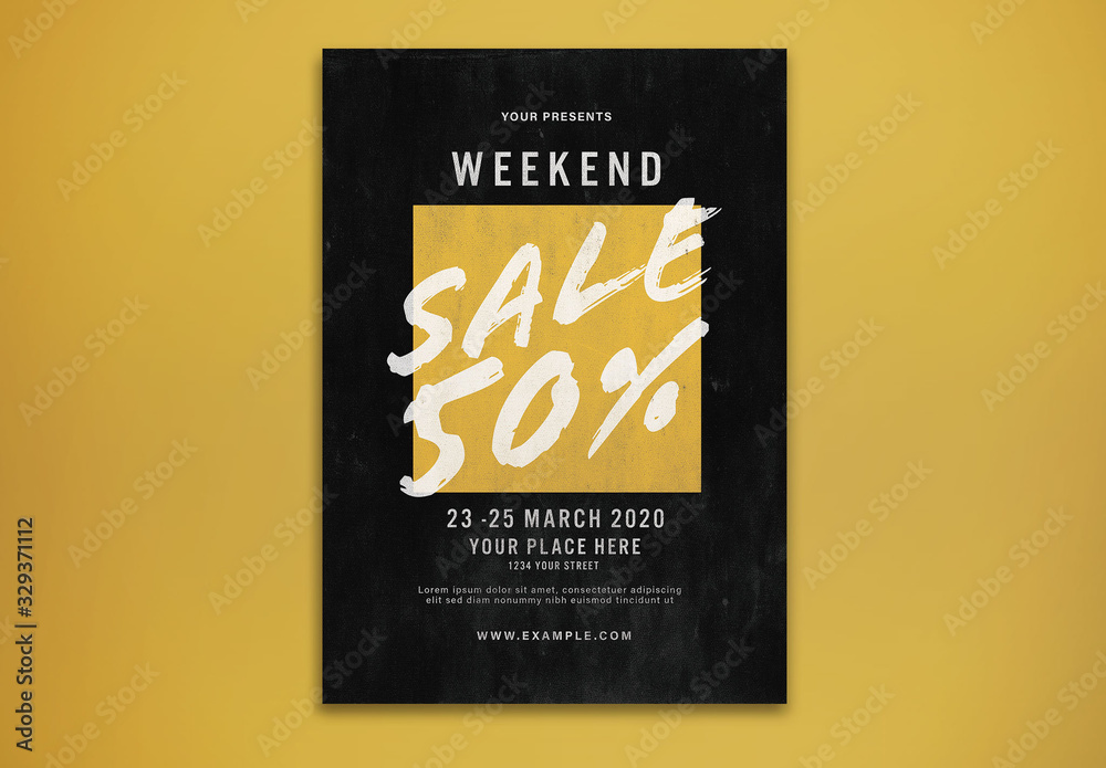 Sale Flyer Layout Stock Template | Adobe Stock