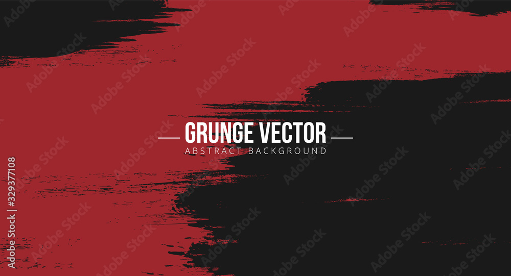 abstract grungy background with red  color. grunge texture brushstroke. ink splat shape pattern for banner cover backdrop