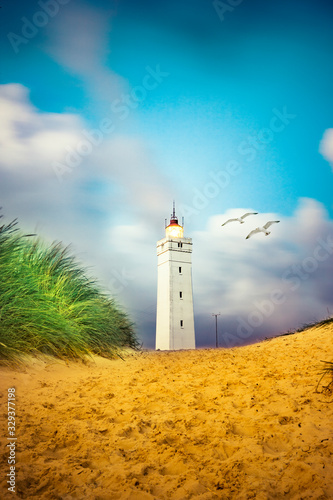 Blåvand Fyr Leuchtturm in Dänemark
