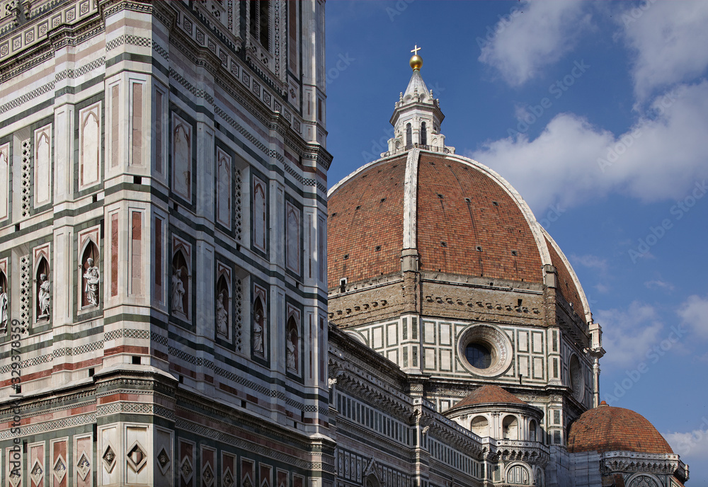 Florence, S.Maria del Fiore, cathedral tower and dome