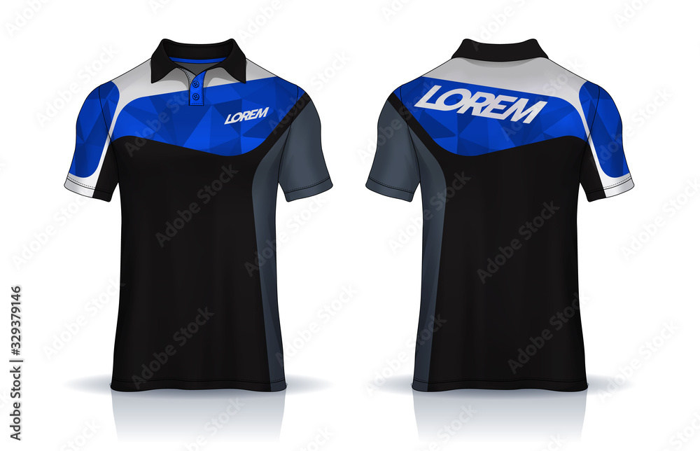 t-shirt polo templates design. uniform front and back view. t-shirt polo templates design. uniform front and back view.