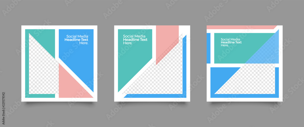 Square web banners for social media. Post layout templates. Square web banners for social media. Post layout templates.