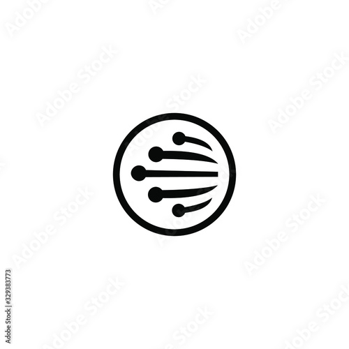 D letter logo icon template