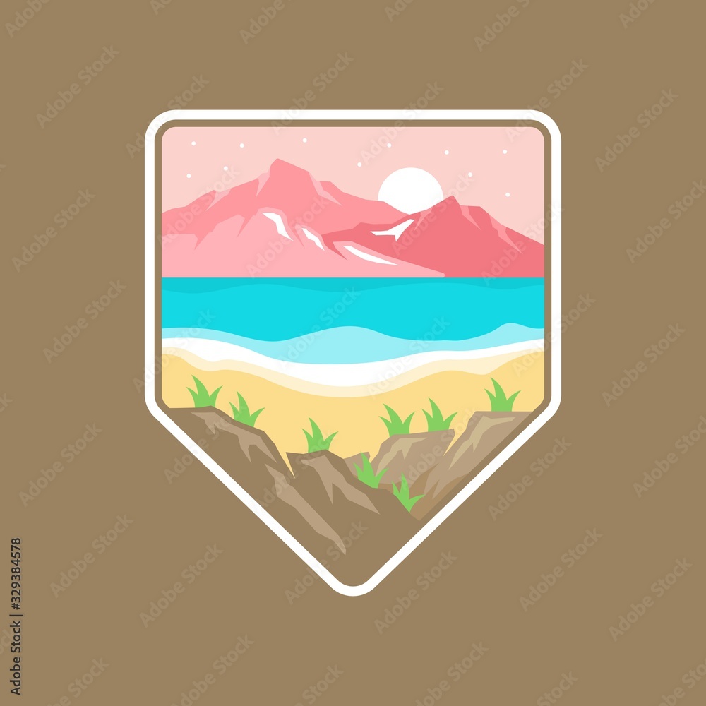 Colorful Vintage Outdoor Badge Design