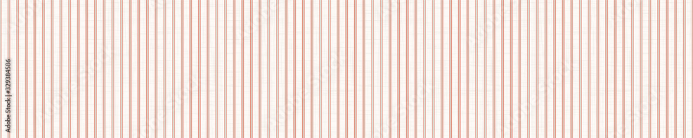 Seamless red grey vector geometric stripe border pattern. Mid century modern woven linen texture style banner background. Vintage 1950s warm color decorative edge. Geo abstract graphic ribbon trim
