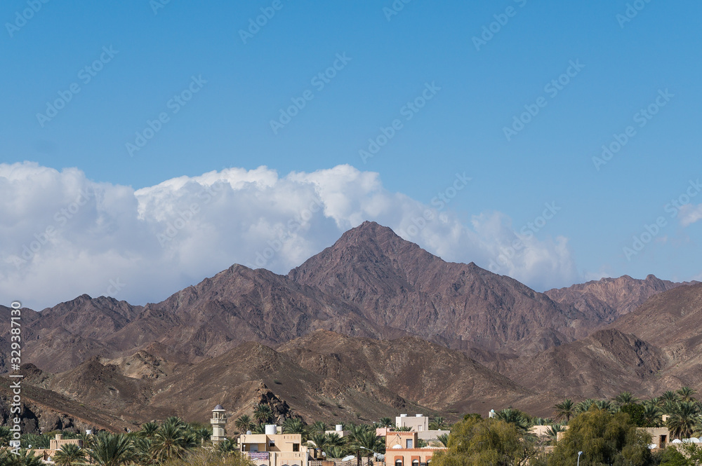 Jebel Shams mountains in Oman