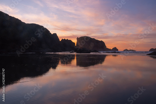 sunset on beach