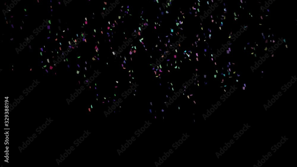 Vidéo Stock Animated Confetti. Falling Confetti Particles. Stock