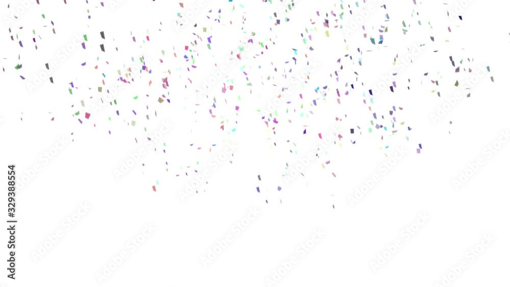 Party confetti - seamless looping, alpha channels and 4K