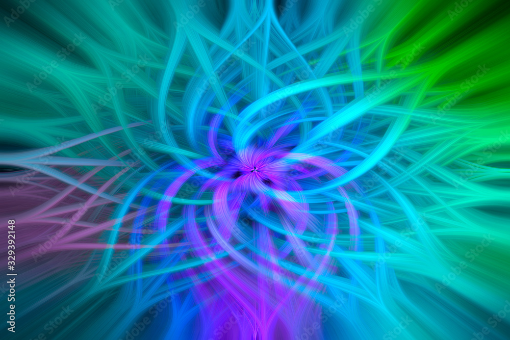 Colorful blue and green abstract background illustration of computer generated futuristic fractal art pattern. Colorful blue and green abstract background illustration of computer generated futuristic fractal art pattern.