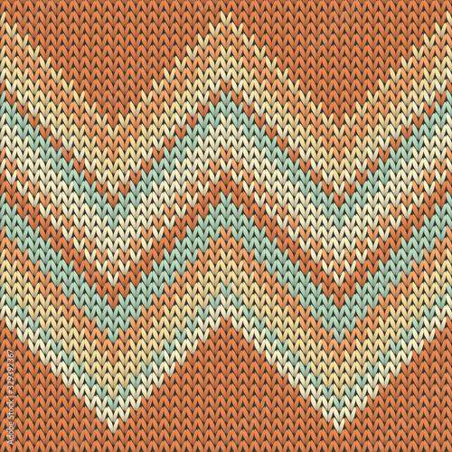 Woolen zig zal lines christmas knit geometric 