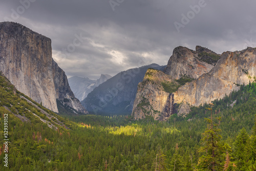 Yosemite National Park located in Yosemite Valley, California, USA.