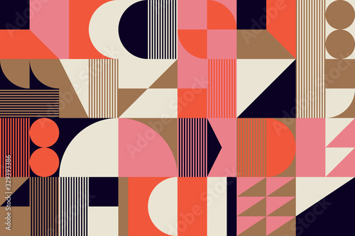 Bauhaus Abstract Vector Composition Design