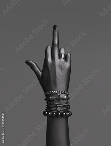 Fotografi Fuck you hand sign