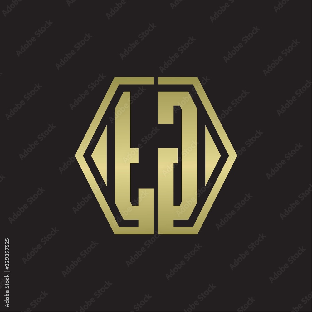 TG Logo monogram with hexagon line rounded design template with gold colors TG Logo monogram with hexagon line rounded design template with gold colors