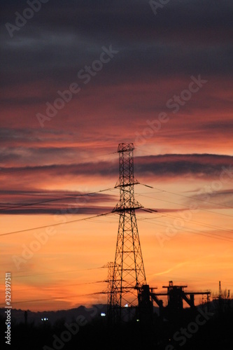 Obraz na płótnie Energia Zachód Słońca w salonie