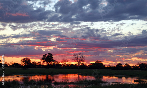 Sunset in the Okavango Delta © Judith