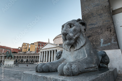 Piazza Plebiscito il leone