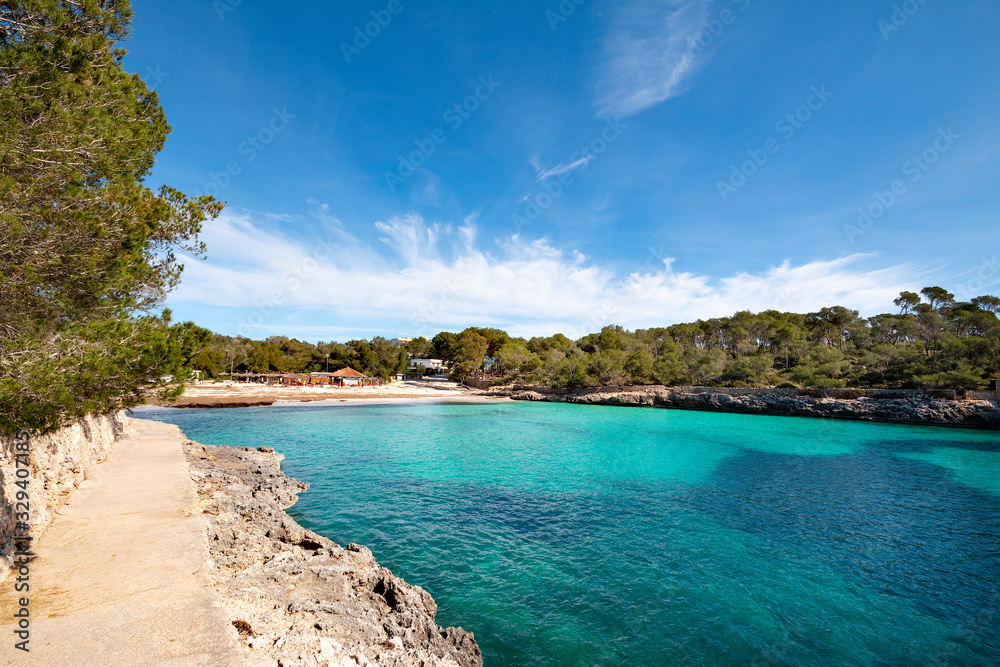 Fototapeta premium Playa de S´Amarador, Mallorca Spanien